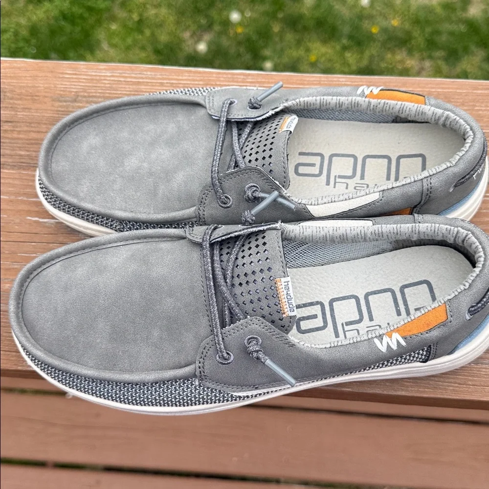 Hey Dude Welsh Grip Slip On Loafers Steel Grey Size 9